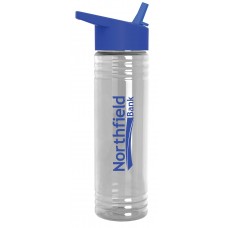 24 oz. Slim Fit Water Bottles with Flip Straw Lid