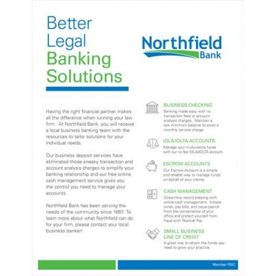 Legal Banking Solutions Flyer