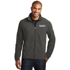 Port Authority® Heather Microfleece Full-Zip Jacket