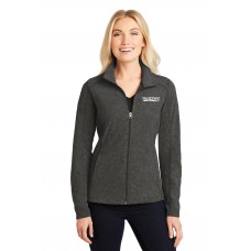 Port Authority® Ladies Heather Microfleece Full-Zip Jacket